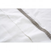 leped�takar� - Organic Flower lace grey Organic Flower lace grey